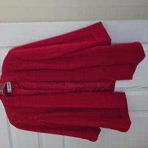 Jones Studio Bold Red Swinging Blazer